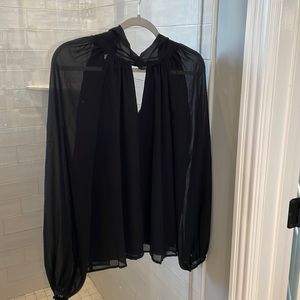 Banana Republic sheer blouse